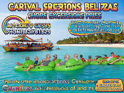 Carnival shore excursions feature carnival excursions Belize and carnival shore excursions prices.
